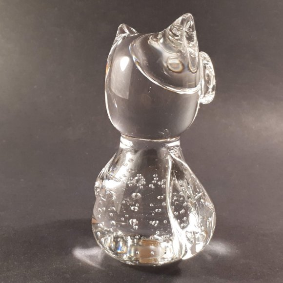Vintage Large glass owl paperweight, figurine - Picture 3 of 8